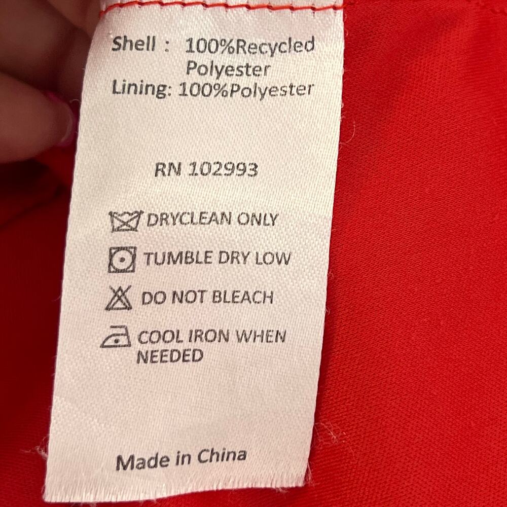 Thakoon Collective Sleeveless Double V Neck Cocktail Midi Dress Red Size 4 - Picture 8 of 16
